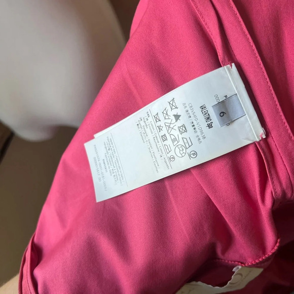 VALENTINO Pink Asymmetrical Technocouture Mini Dress, size 6 - Picture 2 of 11